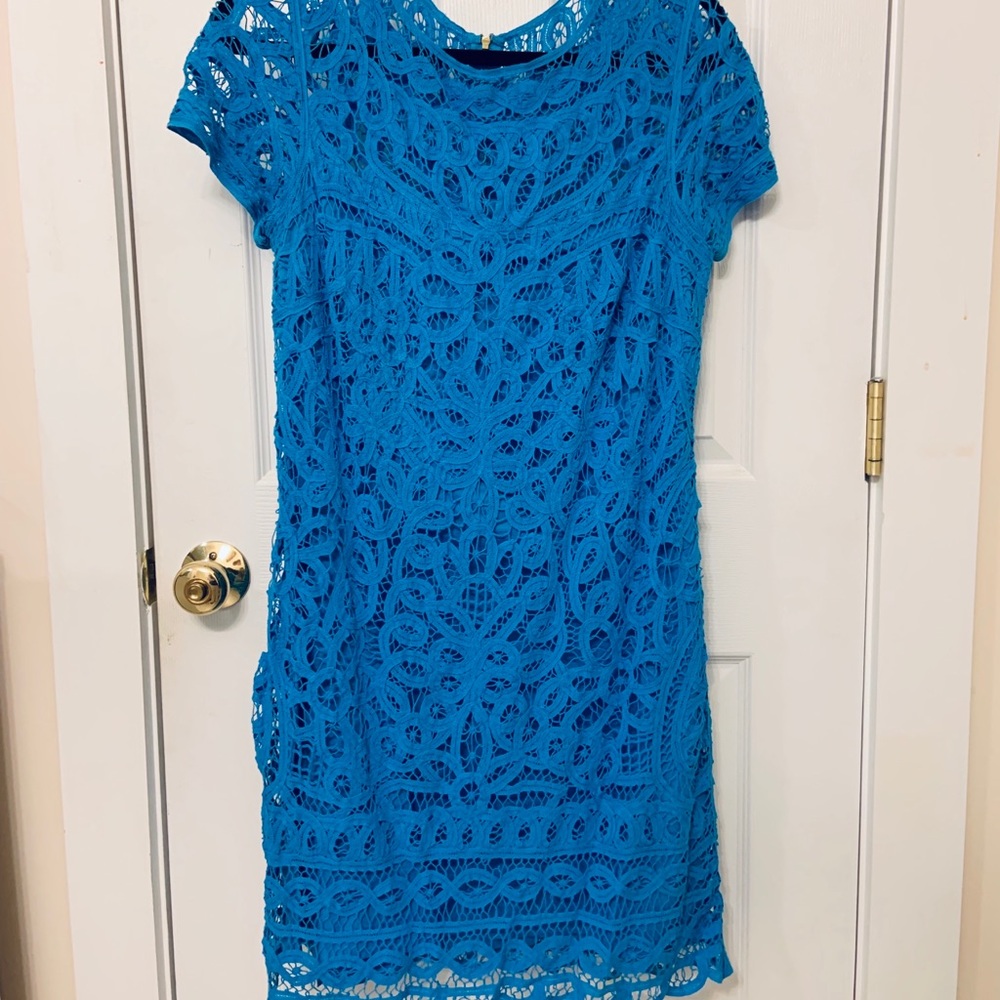 Beautiful Lilly Pulitzer blue lace dress